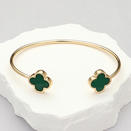 Quatrefoil Tip Cuff Bracelet