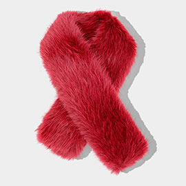 Faux Fur Fluffy Scarf