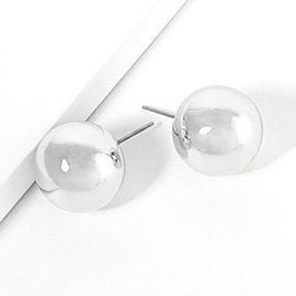 Metal Ball Stud Earrings