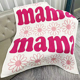 MAMA Daisy Reversible Throw Blanket