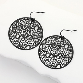 Round Filigree Dangle Earrings