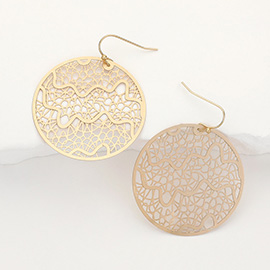 Round Filigree Dangle Earrings