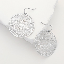 Round Filigree Dangle Earrings