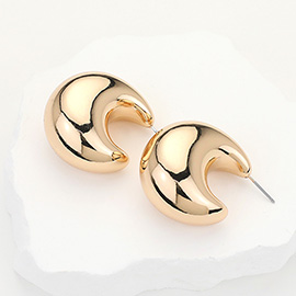 Chunky Dome Hoop Earrings