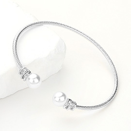 Pearl Tip Cuff Bracelet