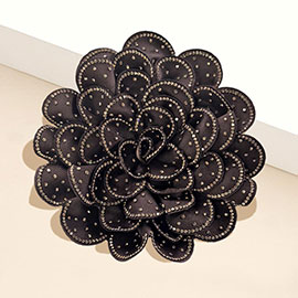 Bling Studded Flower Brooch / Hair Clip