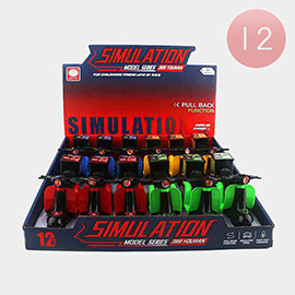 12PCS - Pull Back Simulation Motorcycle Toys