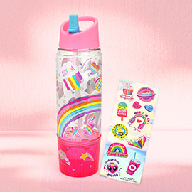 HOT FOCUS - Kids 2 in 1 Snack Water Bottle