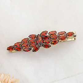 Marquise CZ Stone Embellished Alligator Snap Hair Clip