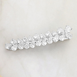 Teardrop CZ Stone Embellished Alligator Snap Hair Clip