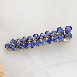 Teardrop CZ Stone Embellished Alligator Snap Hair Clip