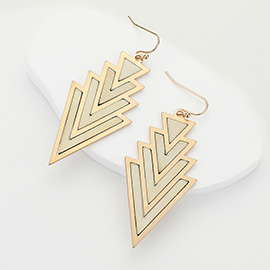 Wood Arrow Dangle Earrings