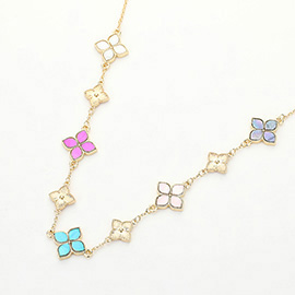 Clover Station Necklace