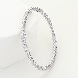 Stainless Steel Bubble Hinged Bangle Bracelet