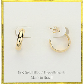 18K Gold Filled Hypoallergenic Hoop Earrings