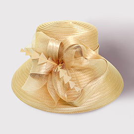 Mesh Bow Dressy Hat