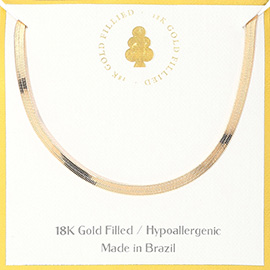 18K Gold Filled Hypoallergenic Snake Chain Necklace