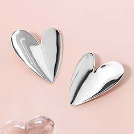 Metal Heart Earrings