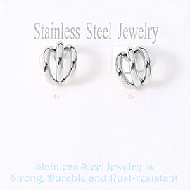 Stainless Steel Split Mini Hoop Earrings