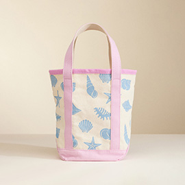 Sea Shell Starfish Pattern Tote Bag