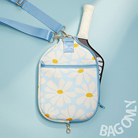 Daisy Flower Pattern Pickleball Paddle Case Bag