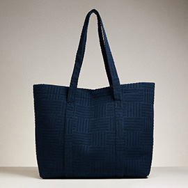 Grid Pattern Everyday Tote Bag