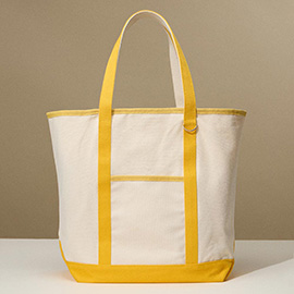 Large Multi Classic Canvas Tote Bag