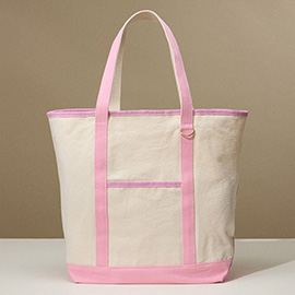 Large Multi Classic Canvas Tote Bag