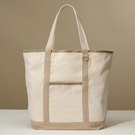 Large Multi Classic Canvas Tote Bag