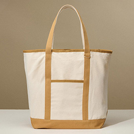 Large Multi Classic Canvas Tote Bag