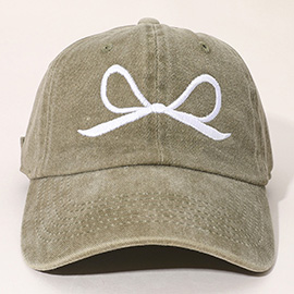 Ribbon Embroidered Baseball Hat