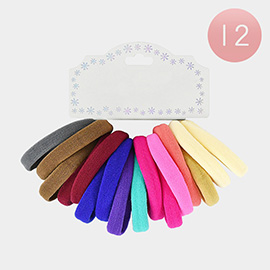 12 SET OF 16 - Basic Ponytail Hair Bands