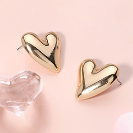 Metal Heart Earrings