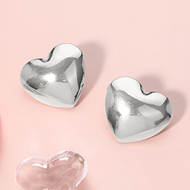 Metal Heart Earrings