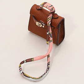 Faux Leather Elegant and Stylish Mini Purse / Bag Charm