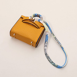 Faux Leather Elegant and Stylish Mini Purse / Bag Charm