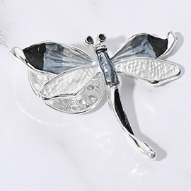 Colored Metal Dragonfly Magnetic Brooch