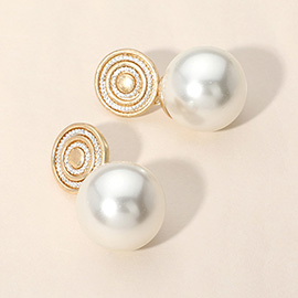 Chunky Pearl Dangle Earrings