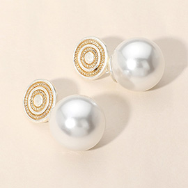 Chunky Pearl Dangle Earrings