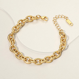 Stainless Steel Cable Chain Bracelet