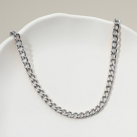 Stainless Steel Cuban Chain Necklace