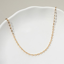 Brass Mariner Link Chain Necklace