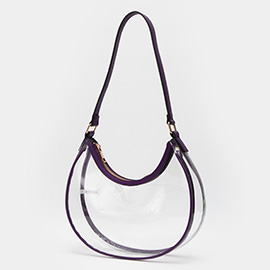 Transparent Shoulder Hobo Bag