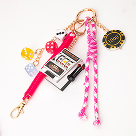 Casino Slot Machine Keychain / Bag Charm