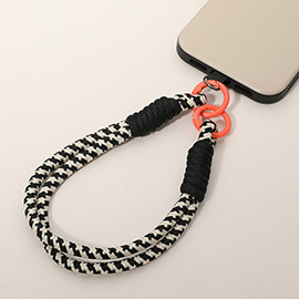 Candy Color Double Loop Phone Wrist Strap / Keychain