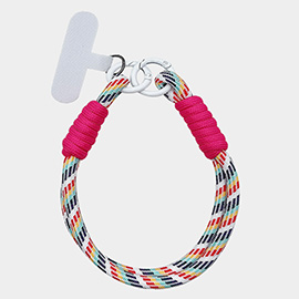 Candy Color Double Loop Phone Wrist Strap / Keychain