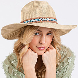 Woven Boho Band Straw Sun Hat