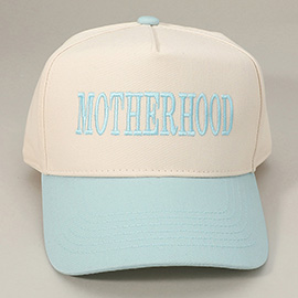 MOTHERHOOD Message Embroidered Baseball Cap