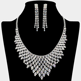 Rhinestone Paved Collar Necklace