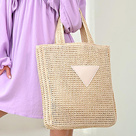 Woven Straw Tote Bag / Shoulder Bag